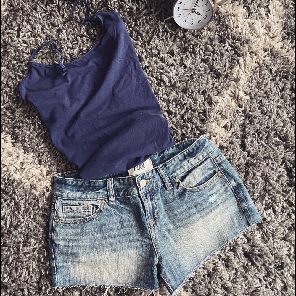 Pink Jean shorts